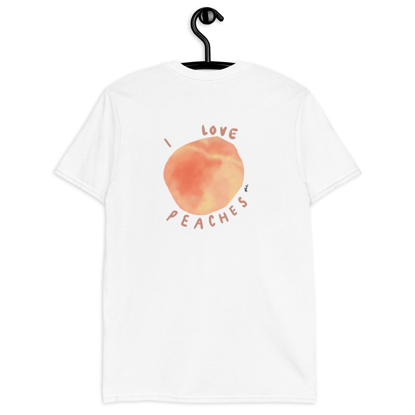 I Love Peaches Short-Sleeve Unisex T-Shirt